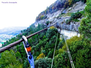 Puente Nepalí en Les Baumes Corcades de Centelles